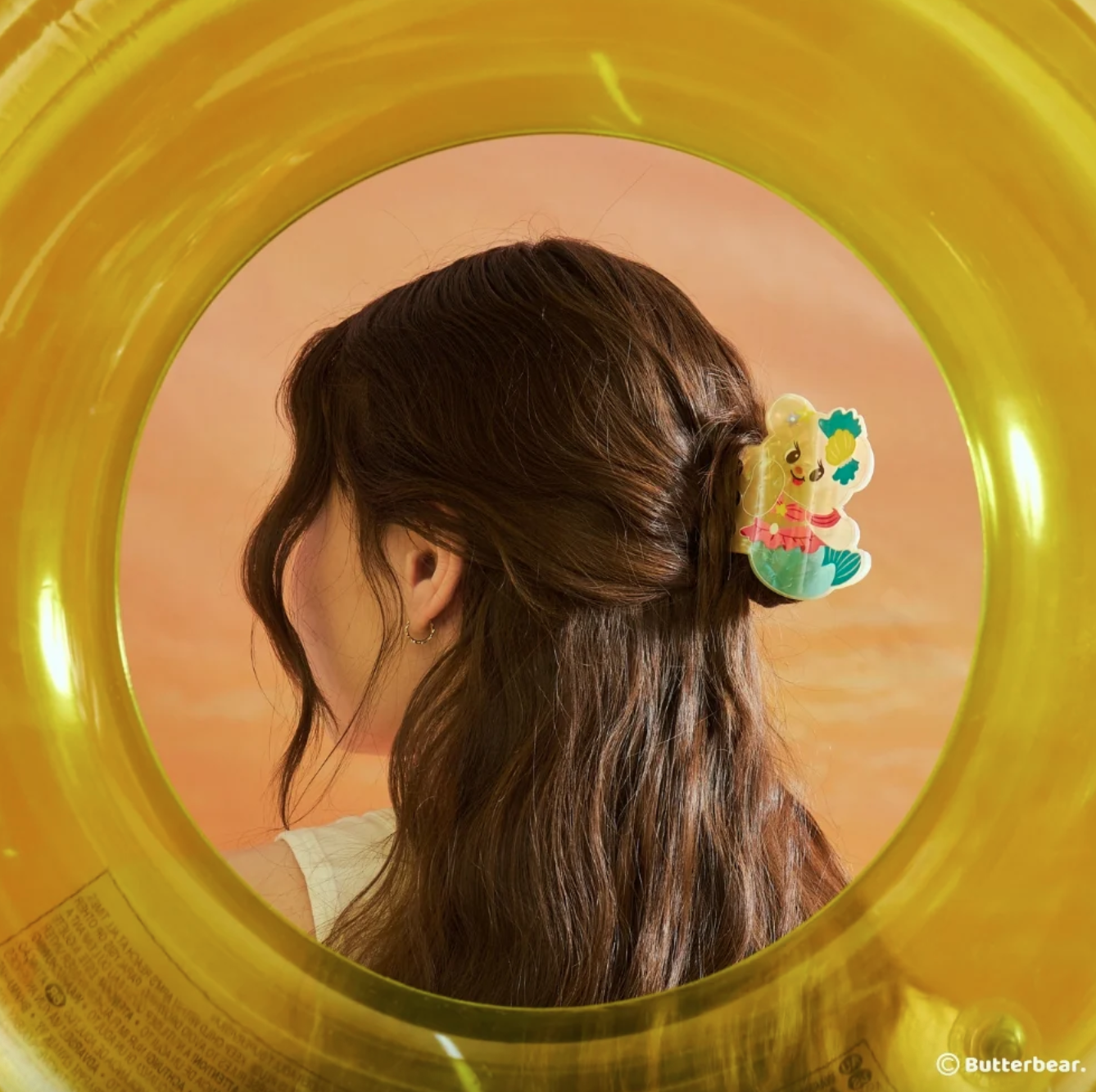 【預訂】泰國 Butter Bear 黃油小熊周邊 Hair Claw Clip Mermaid