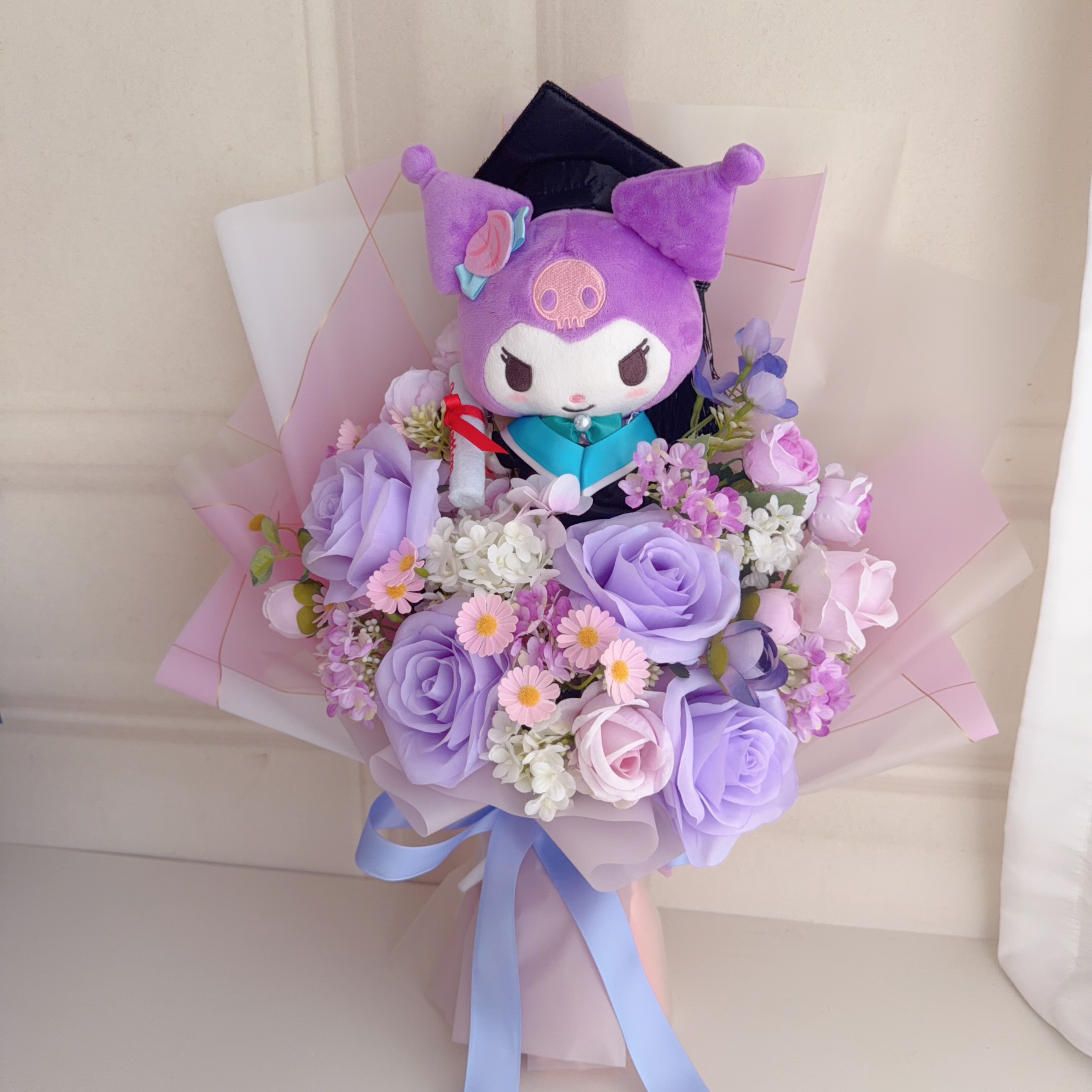 (現貨)kuromi畢業公仔花束