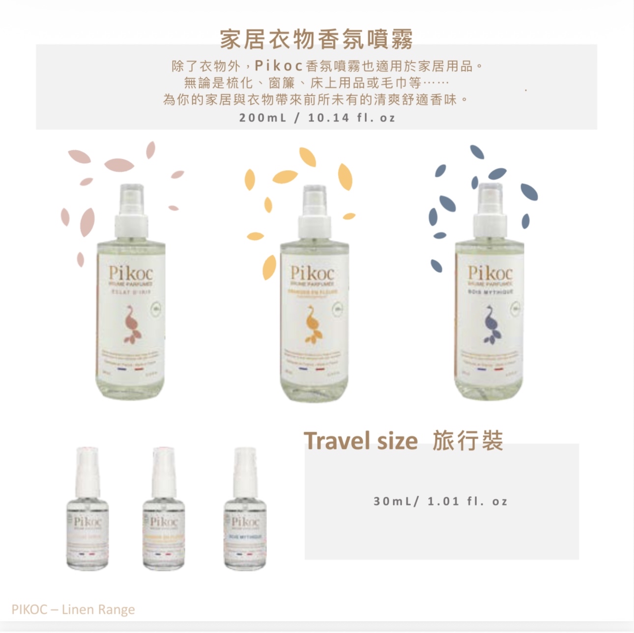 Pikoc Linen Mists - Discovery Box(香薰喷霧探索盒4x30ml)