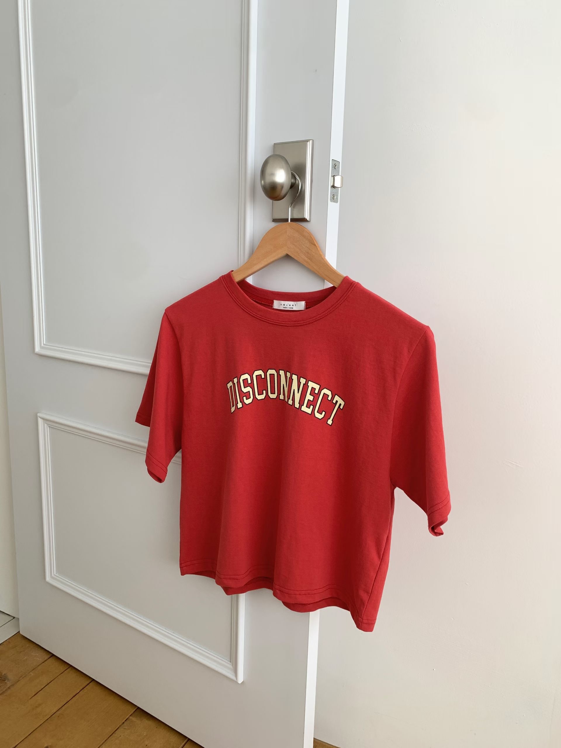 🇰🇷K5578 cotton印字短身tee