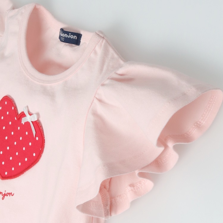 🆕【⭐訂購⭐】🇯🇵 日本直送 🌀🇯🇵 日本直送🇯🇵 心型貼花 甜美喇叭袖 短袖Tee［2款選］🌀 [ELCA-0117][260413]