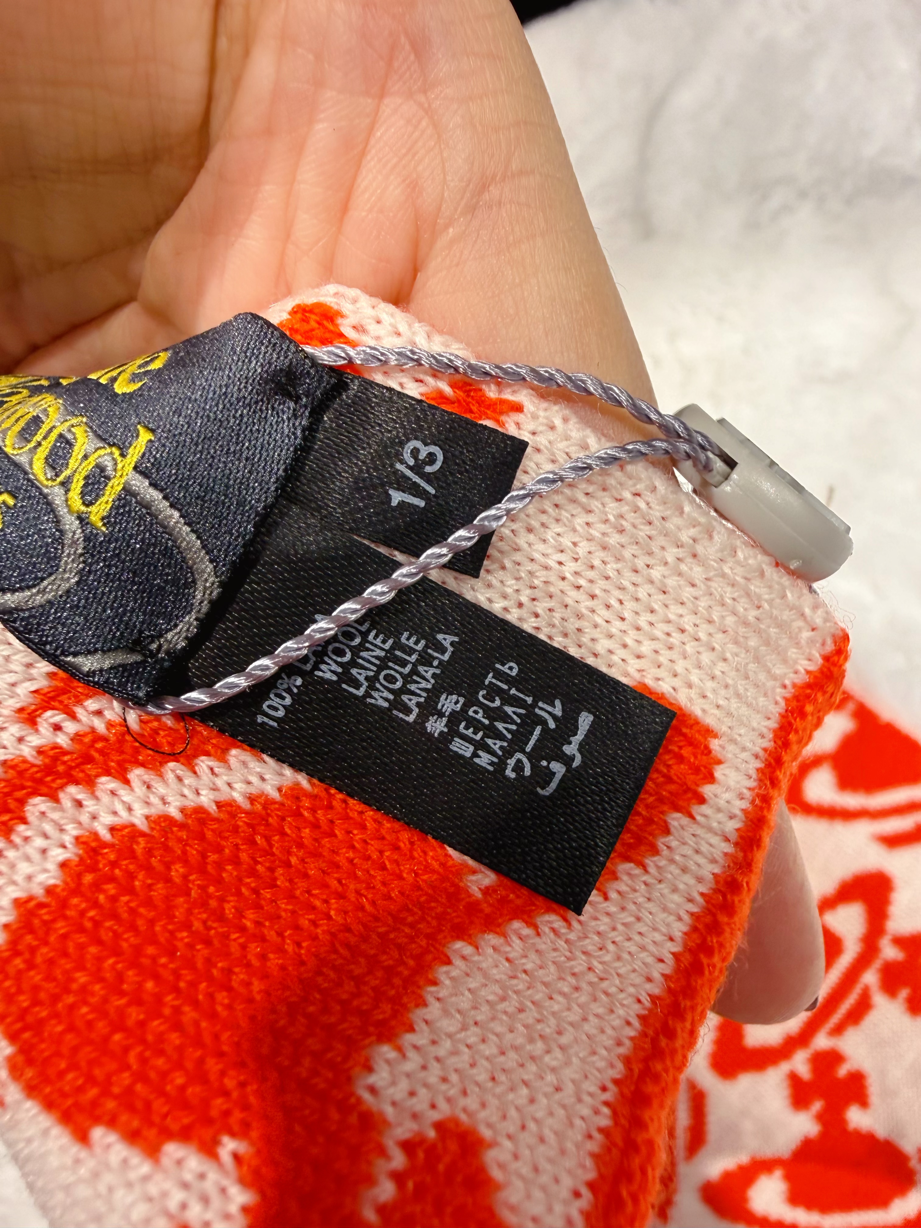 VW junior scarf orb/m/orange