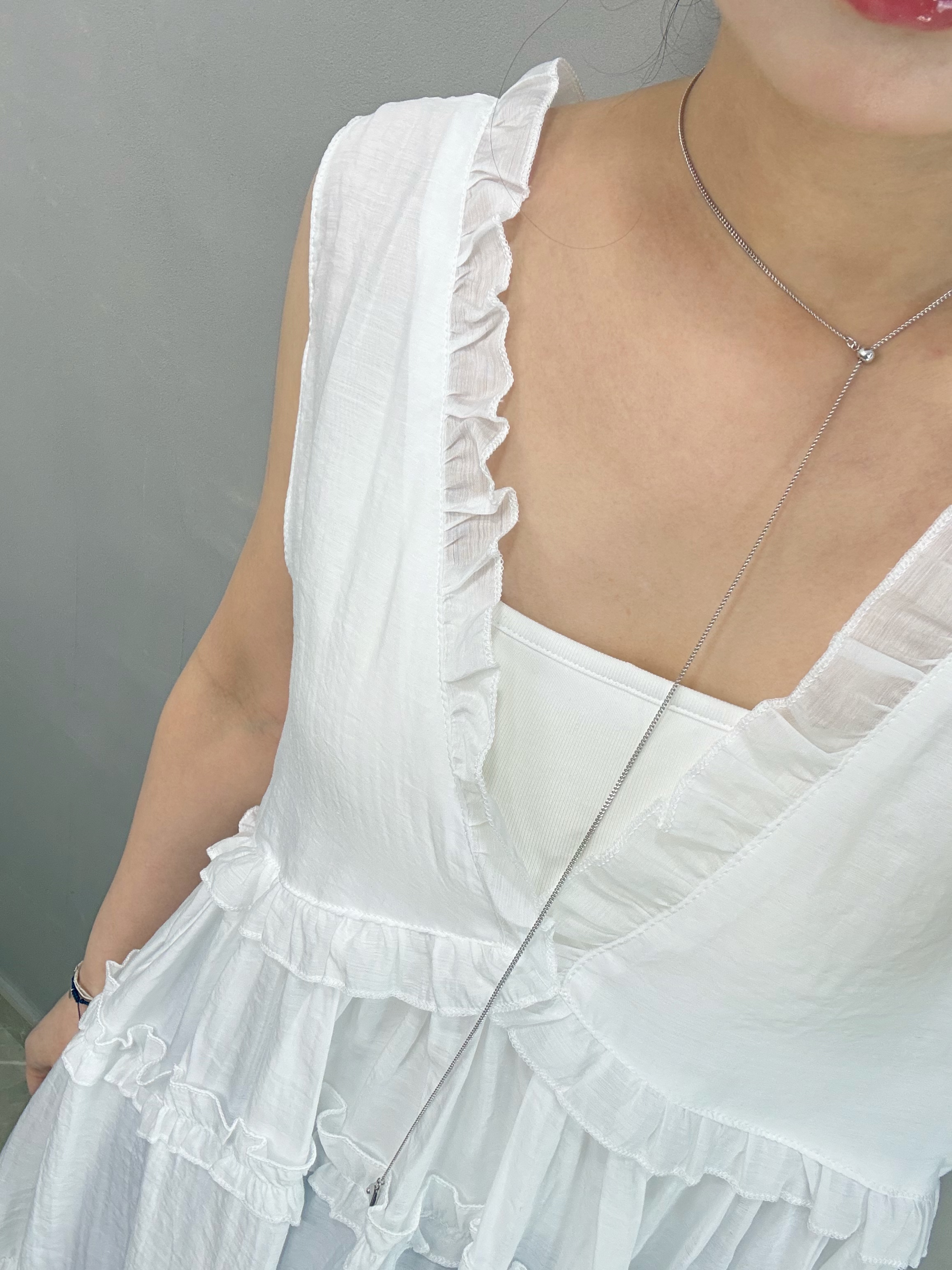 R67 V領ruffle 背心Ops