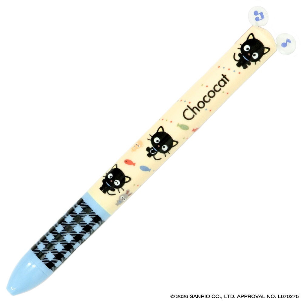 現貨｜Sanrio Chococat 朱古力貓 日本製 mimi 2色 原子筆 (黑紅) 24520301