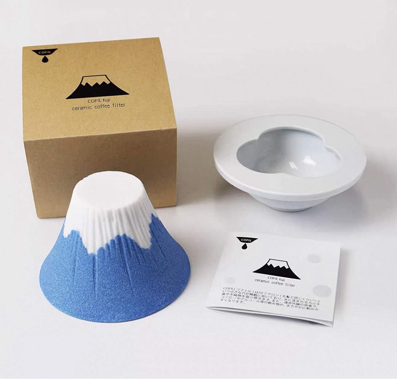 日本製COFIL 有田燒富士山免濾紙咖啡/飲品陶瓷過濾器 *限量發售