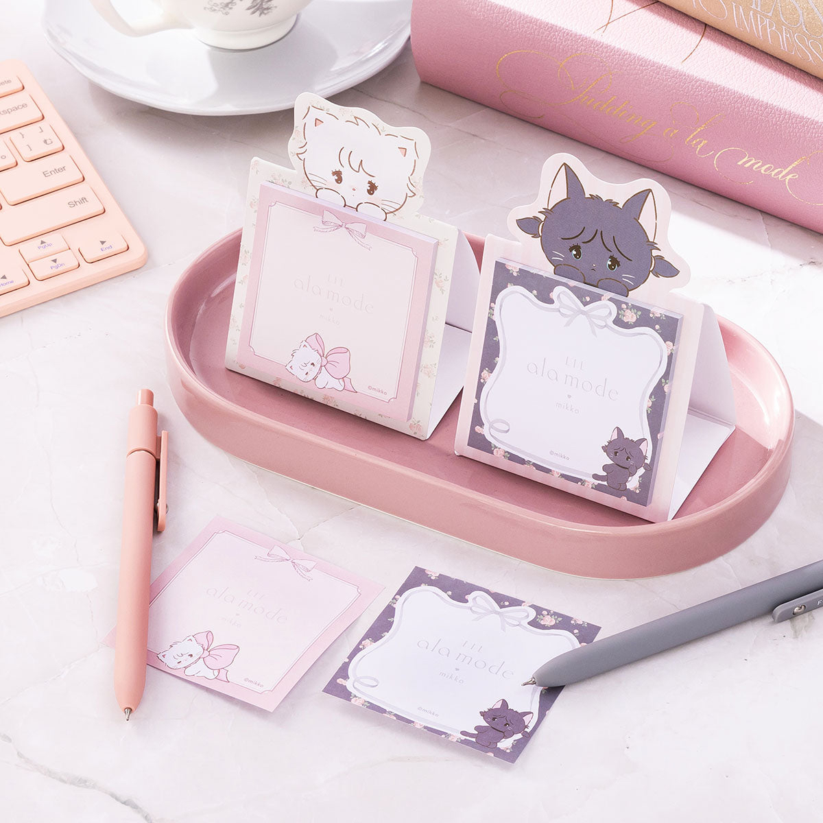 🎀【預訂】Lil ala mode ❤︎ mikko memopad - Mousse