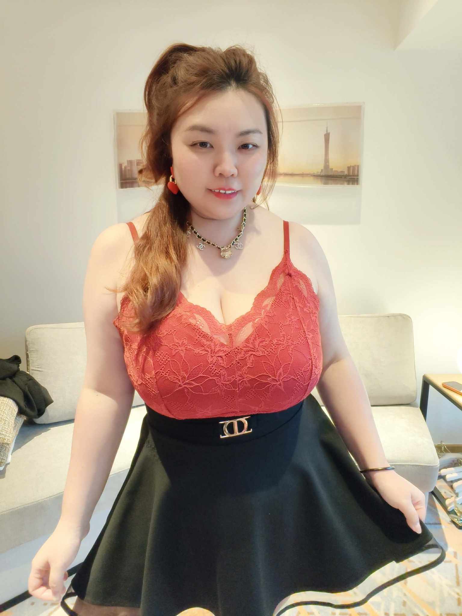 YCH07 6201 蕾丝附胸垫小性感背心