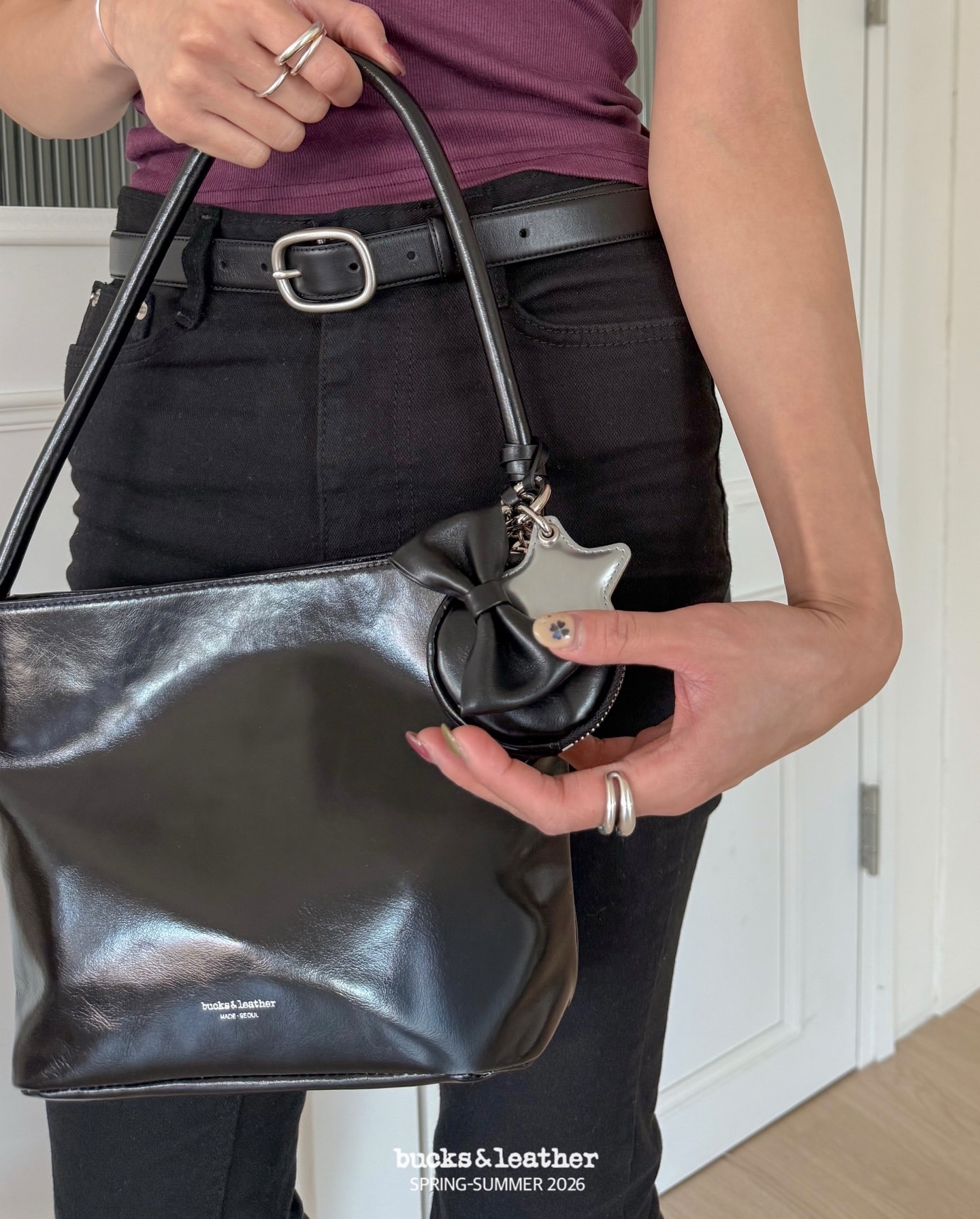 【26SS】 預訂_Ribbon Keyring By Bucks & leather