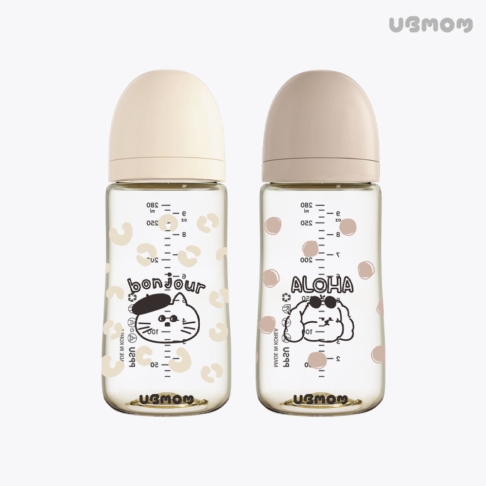 UBMOM 特別版PPSU奶樽-萌遊世界 280ml（配M Size奶嘴3-6個月 ）