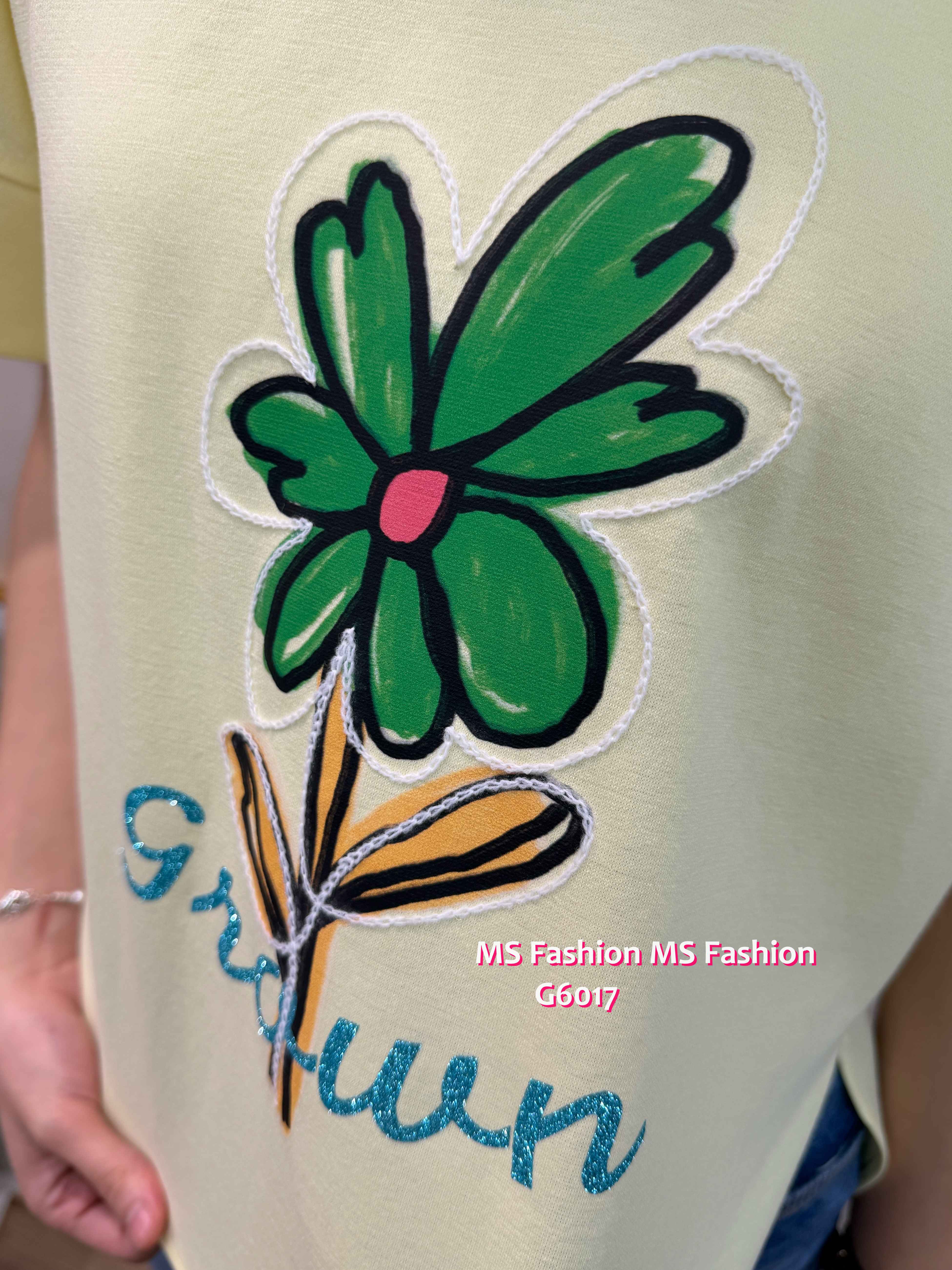 G6017 韓國🇰🇷靚色花花print top