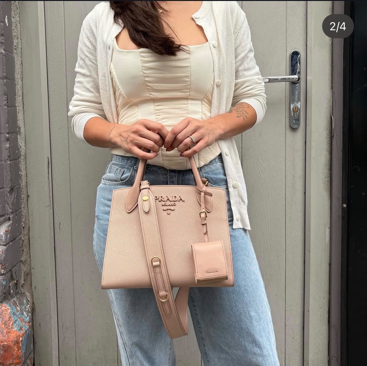 Prada shoulder bag 2way bag  100%Authentic, 95%New