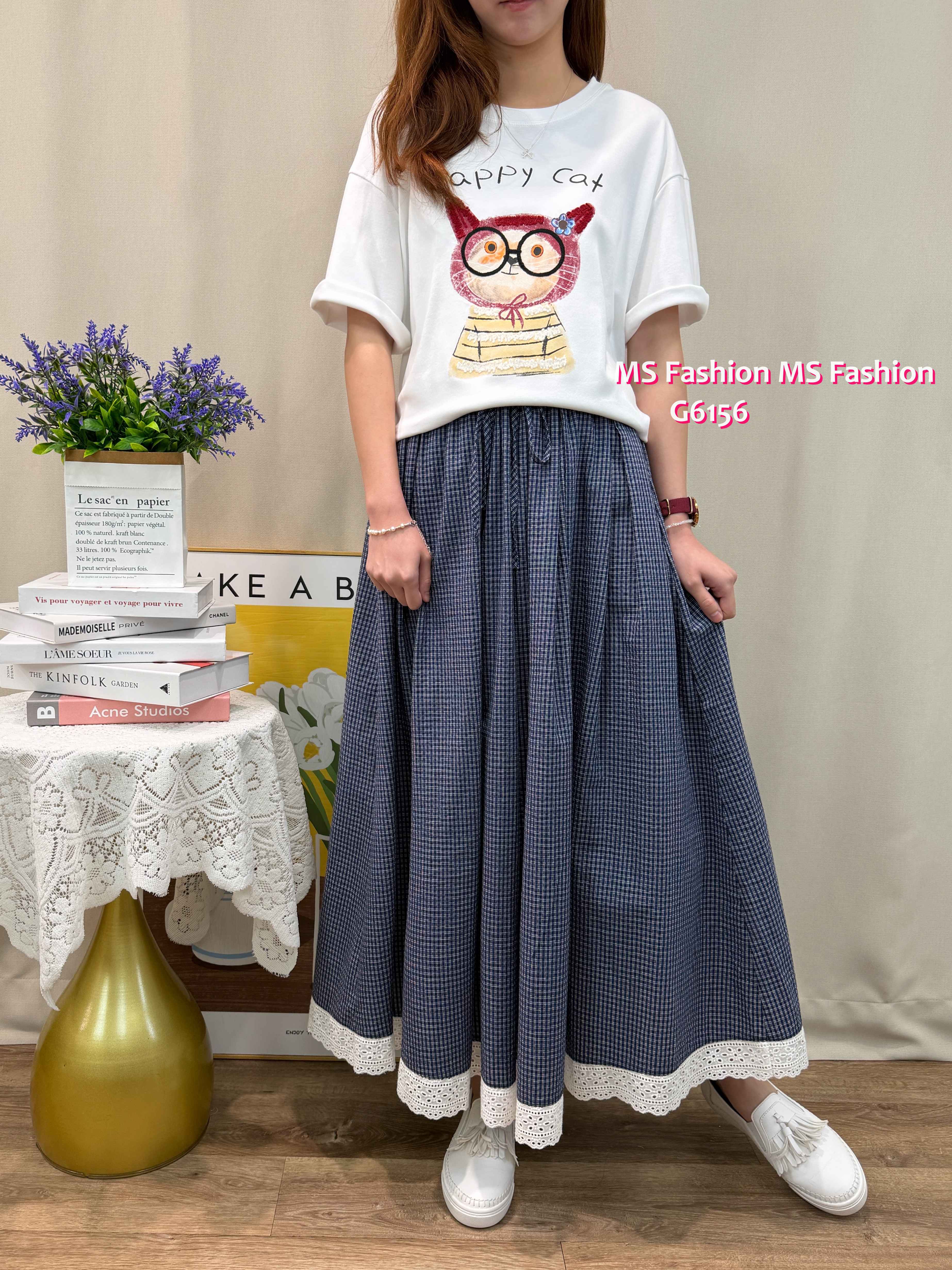 G6156 韓國🇰🇷可愛四眼貓top