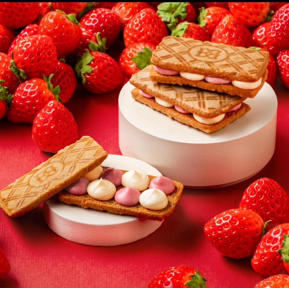 日本直送春季限定版  「日本BUTTER STATE's 草莓夾心餅乾」