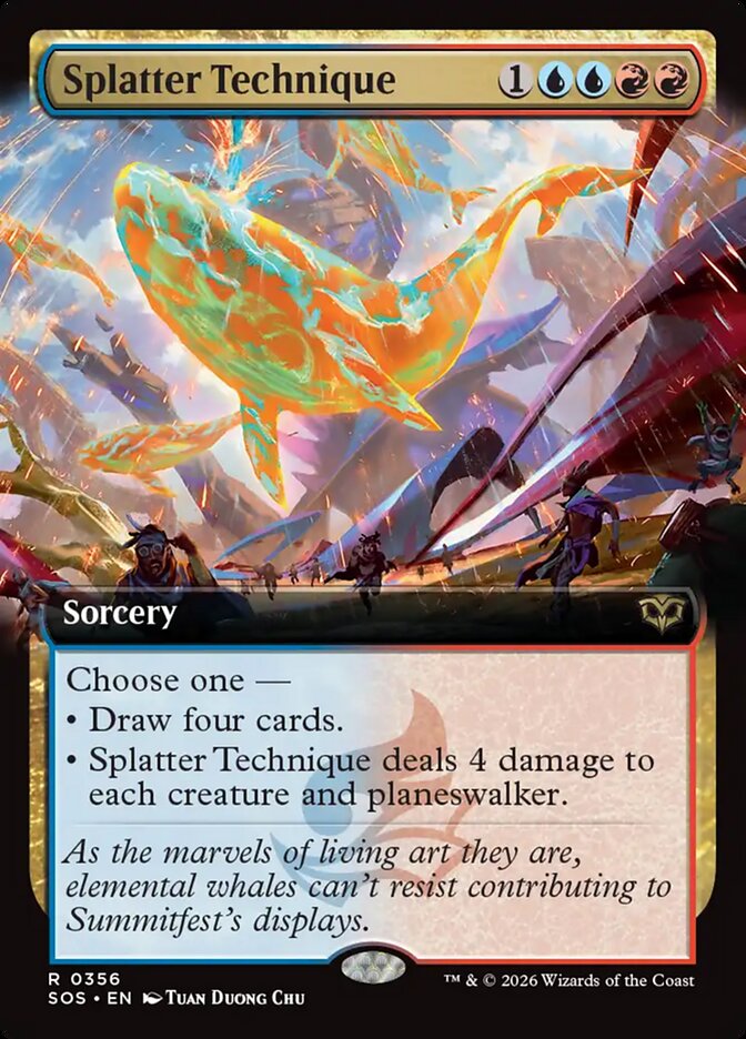 [EN] [Foil] Splatter Technique [SOS-356] R