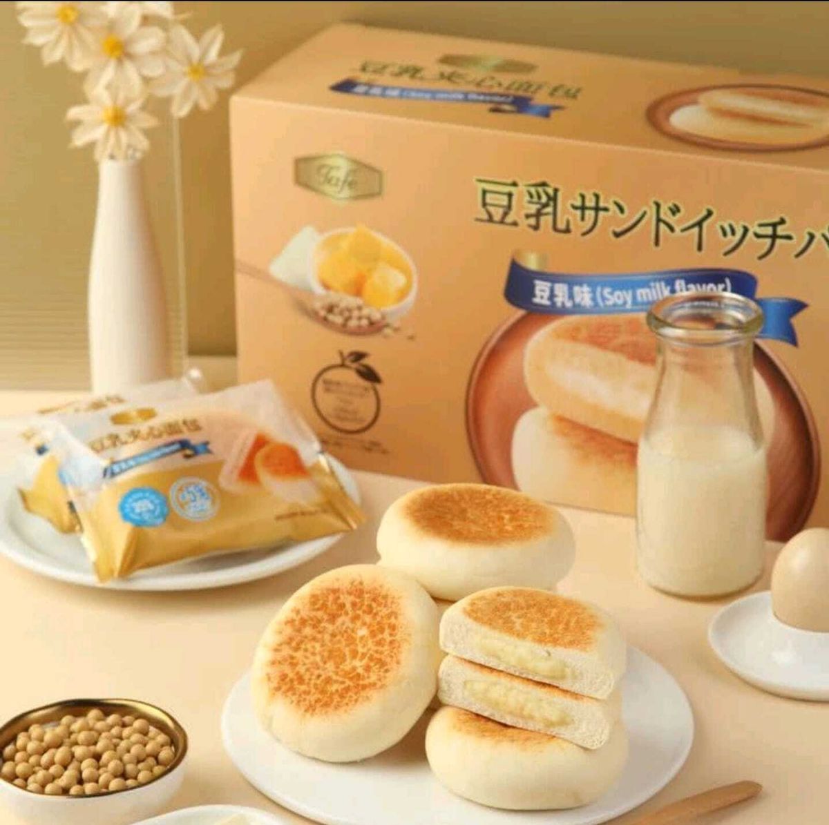 山姆會員商店 - Tafe 豆乳夾心麵包(豆乳味) 1kg 平行進口