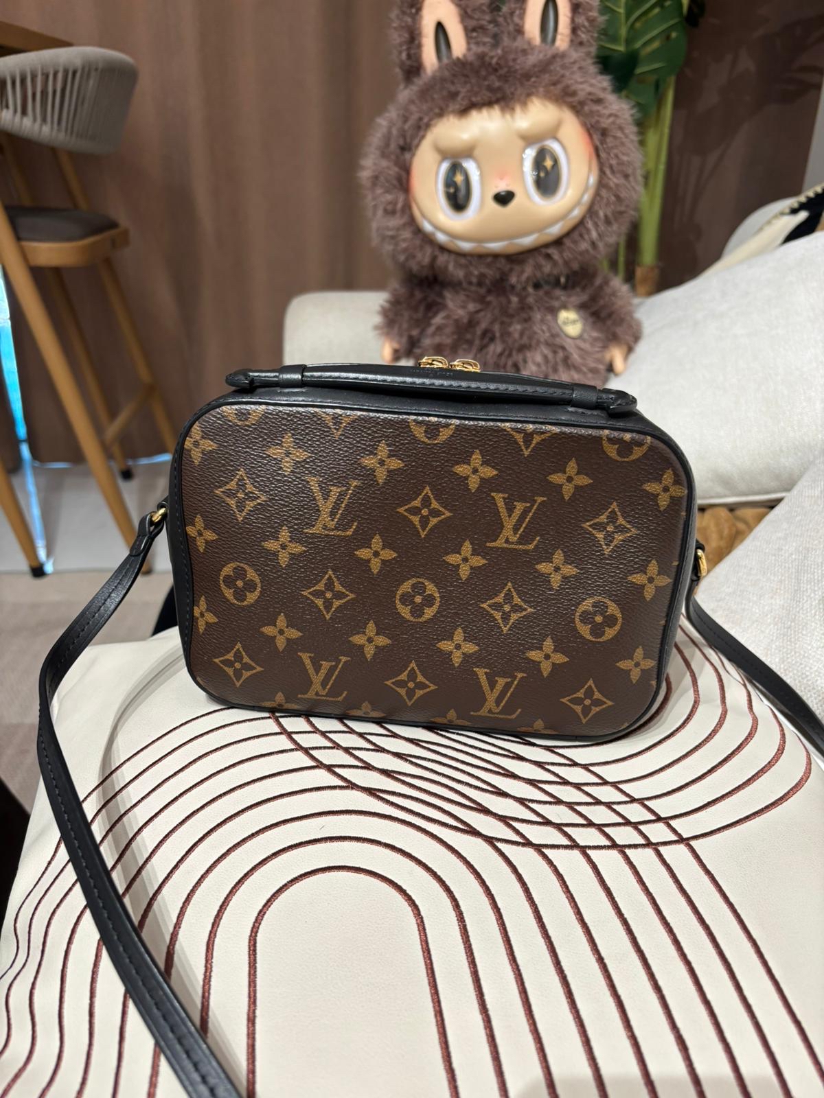 Lv SAINTONGE M43555 camera bag 100%Authentic,93%New ✅Dust bag 