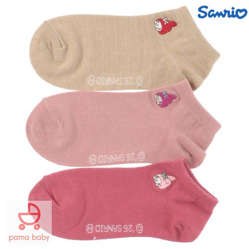 🆕【⭐訂購⭐】🌀 🇯🇵 日本直送 #Sanrio 刺繡圖案 運動短襪(3對入套裝)［4款選］🌀[ELJD-0243][261126]