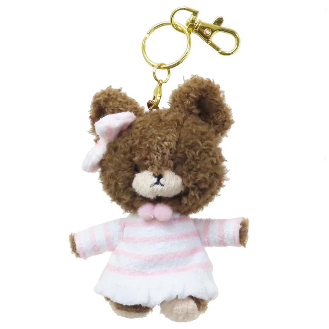 『預訂』The Bears' School毛絨掛飾(粉白間條裙)