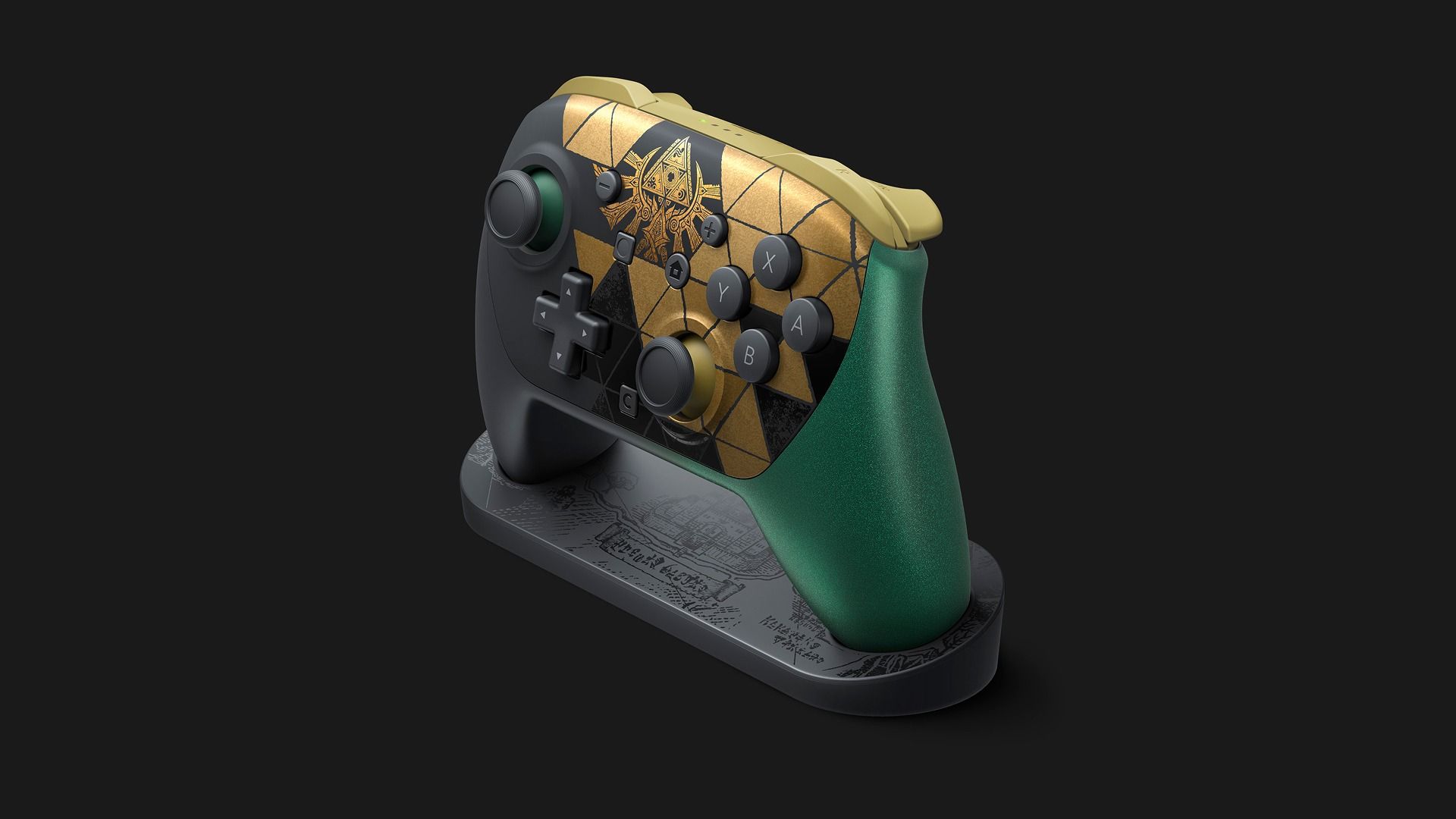 Nintendo Switch 2 Pro 控制器 薩爾達傳說 40週年紀念版（附展示台）