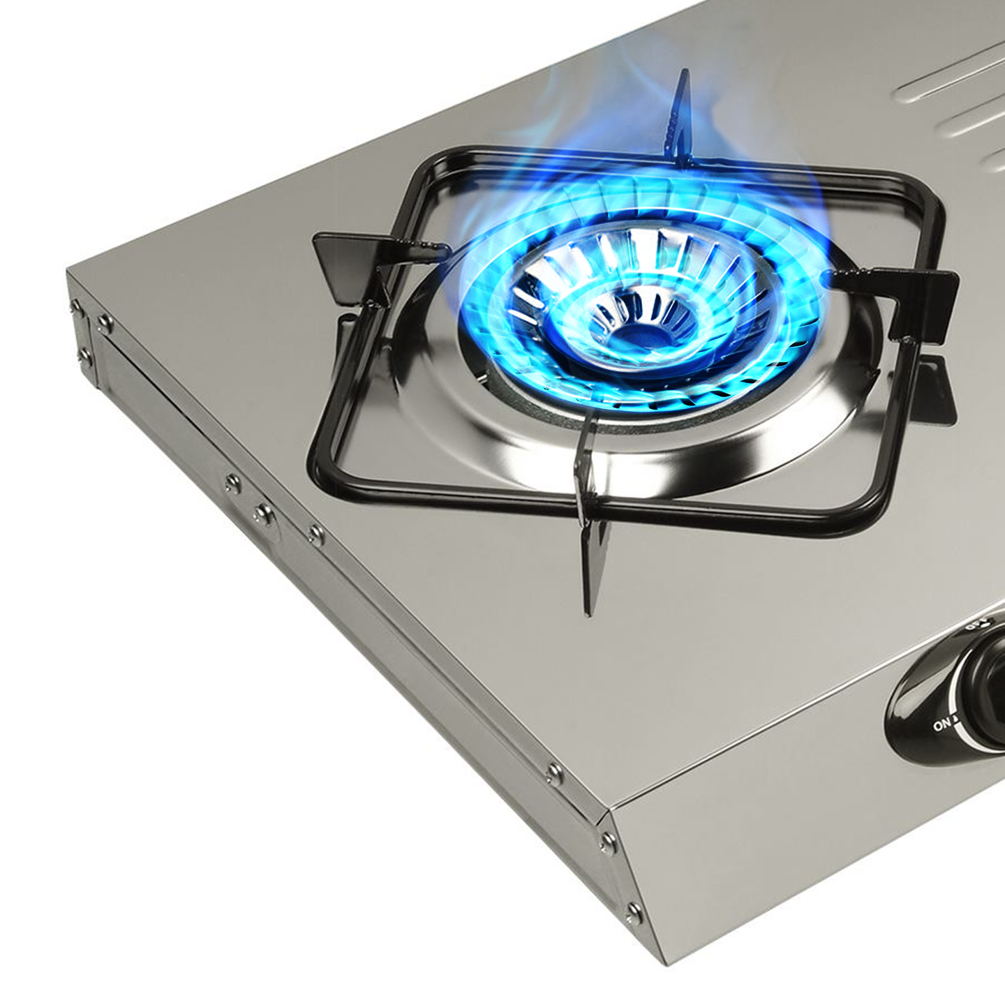 Milux Stainless Steel Double Burner Gas Cooker (MSS-2800)