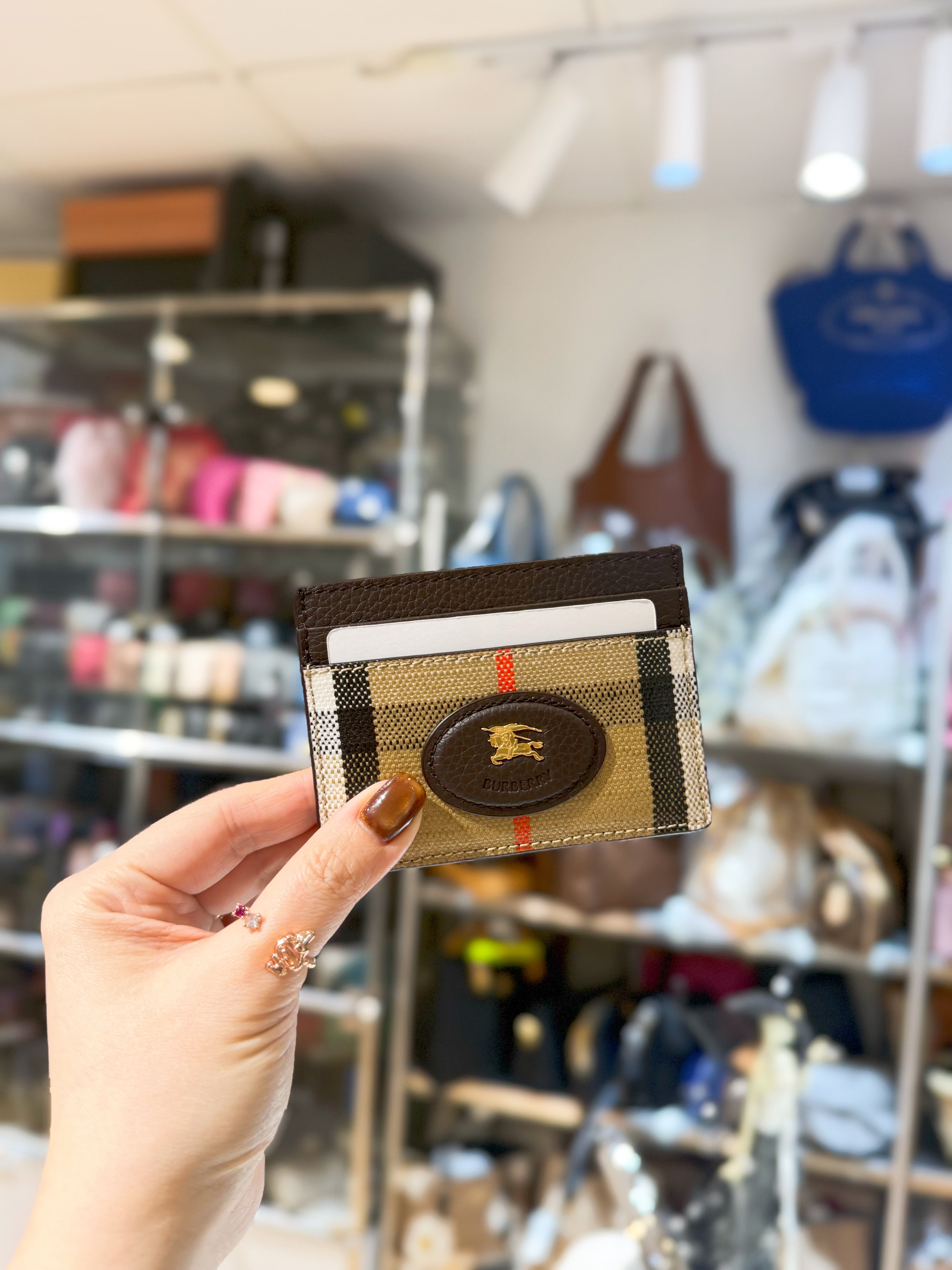 Burberry card holder 5cc/horse/check