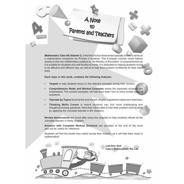 Primary Maths Tutor 4A Volume 1 - 2nd Edition