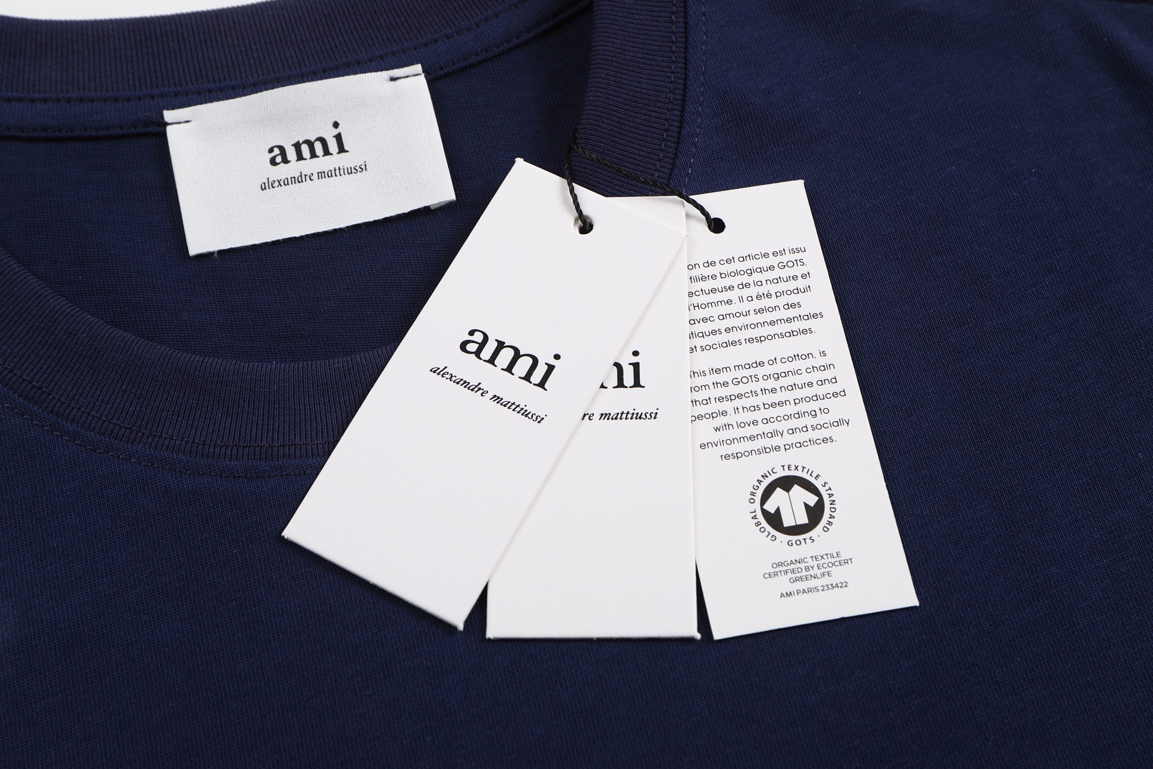 Ami Paris 小爱心刺繡短袖Tee