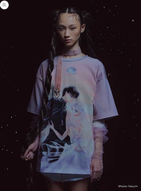 《Pre-Order》Princess Serenity & Prince Endymion (bijou) T-shirt｜tanakadaisuke X Pretty Guardians Sailor Moon (26S45-P)