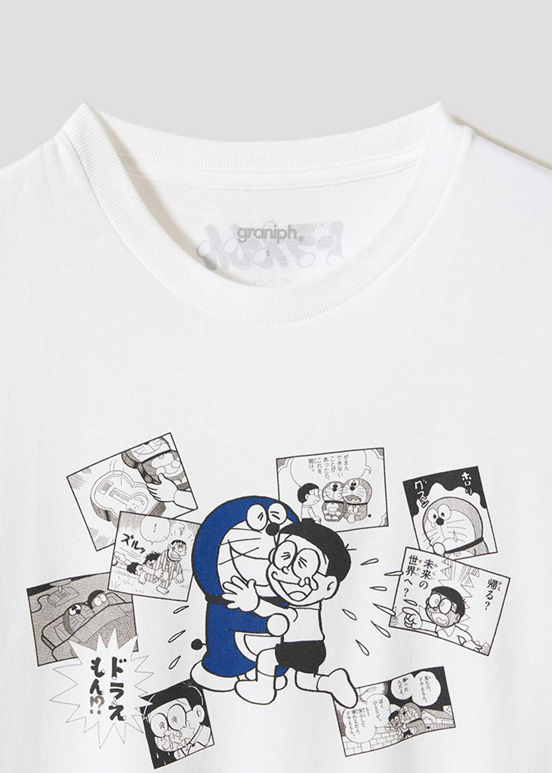 [訂購] 多啦A夢Tshirt 短袖衫 Graniph日本限定 (漫畫圖案)｜Doraemon短袖衫