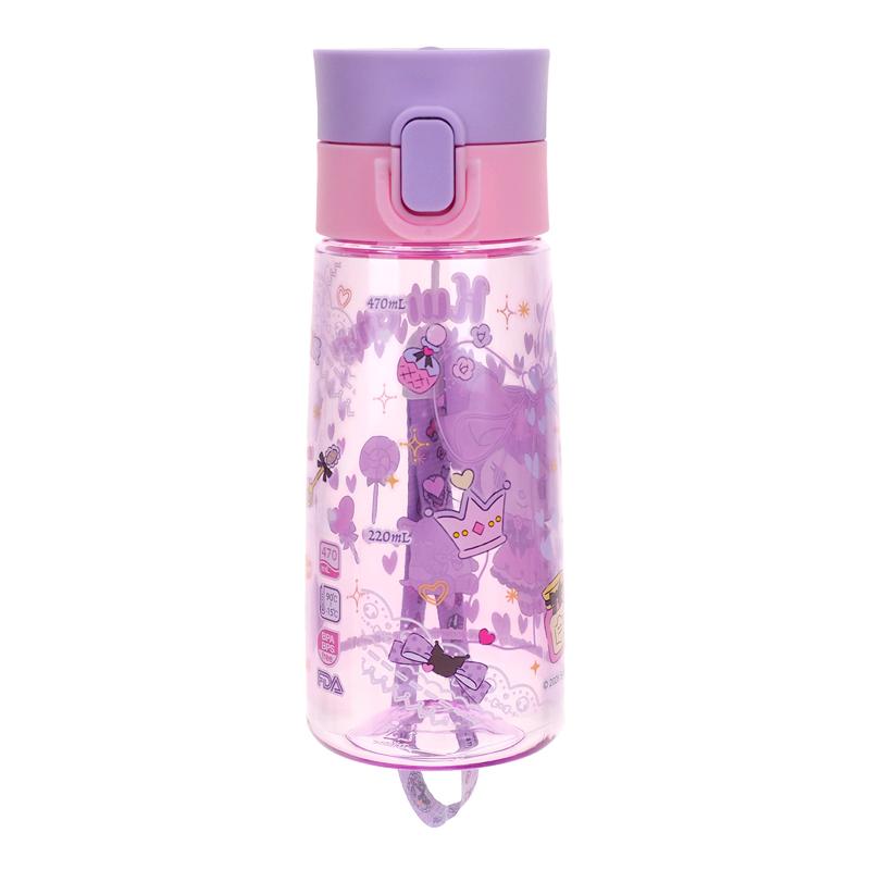 Kuromi 470ml BPA & BPS Free Water Bottle with Strap 膠水樽連手繩