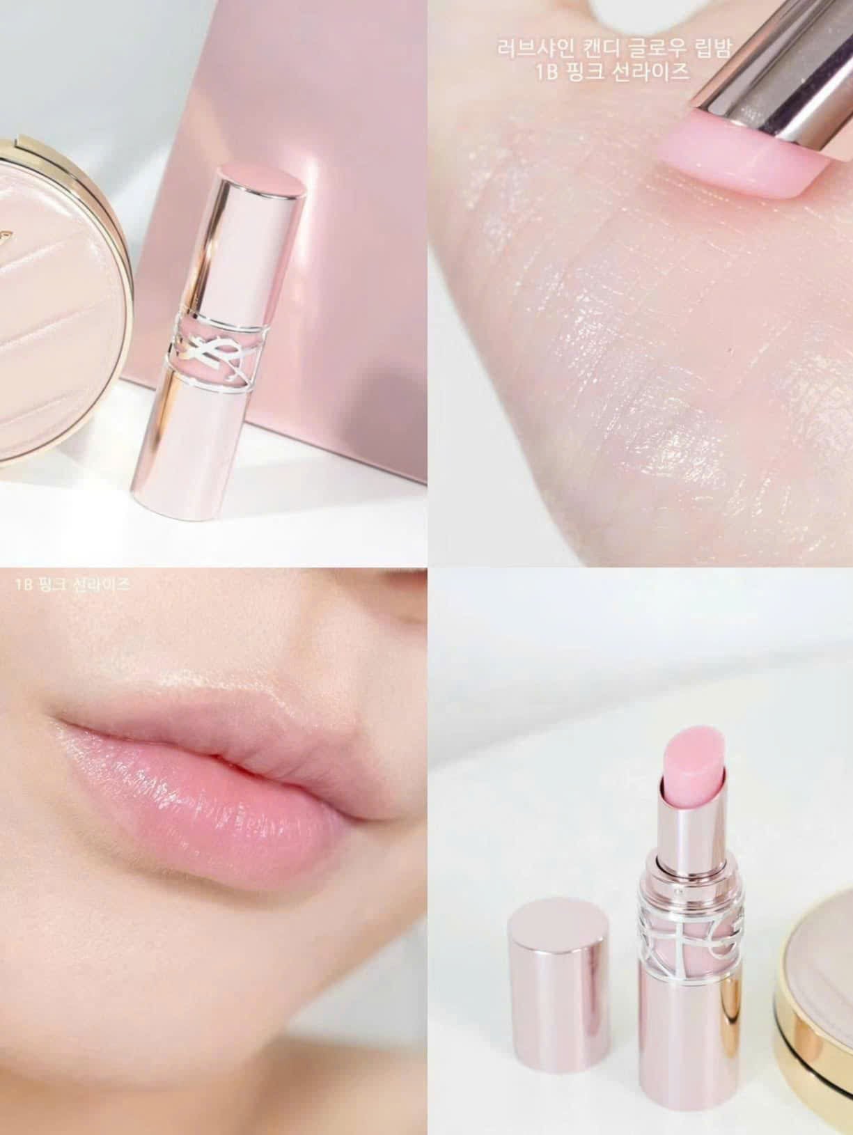 YSL Loveshine Candy Glow 情迷亮彩潤唇膏 1B Pink Sunrise Mini版 1.3g