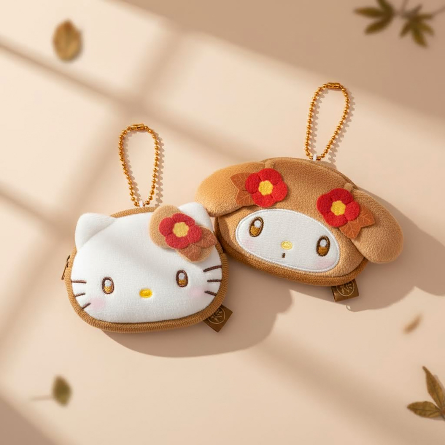 Sanrio - 焙茶系列大頭小物包 (Hello Kitty款)