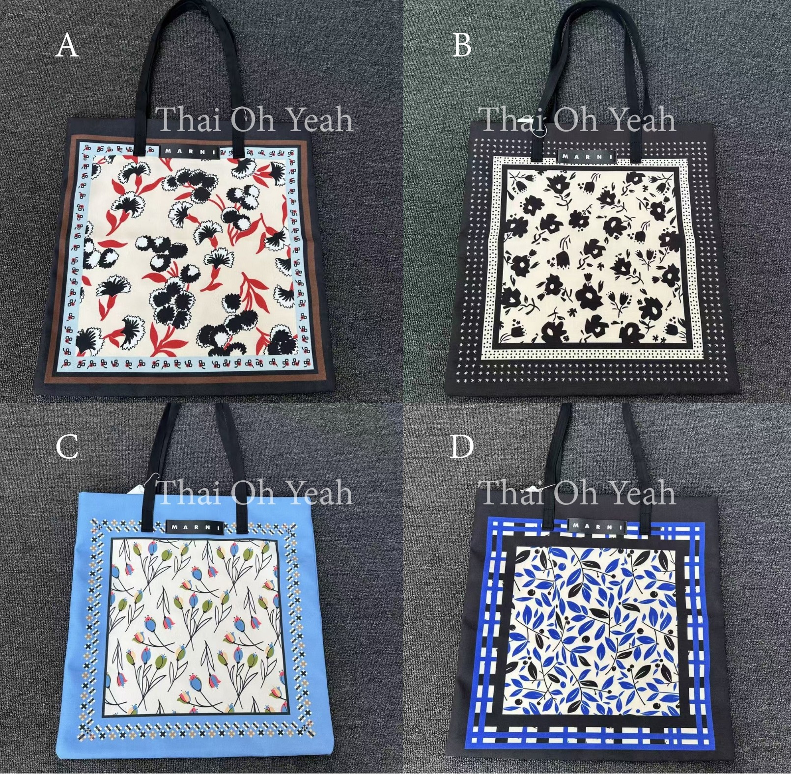 預訂 Marni  Market 帆布Tote Bag