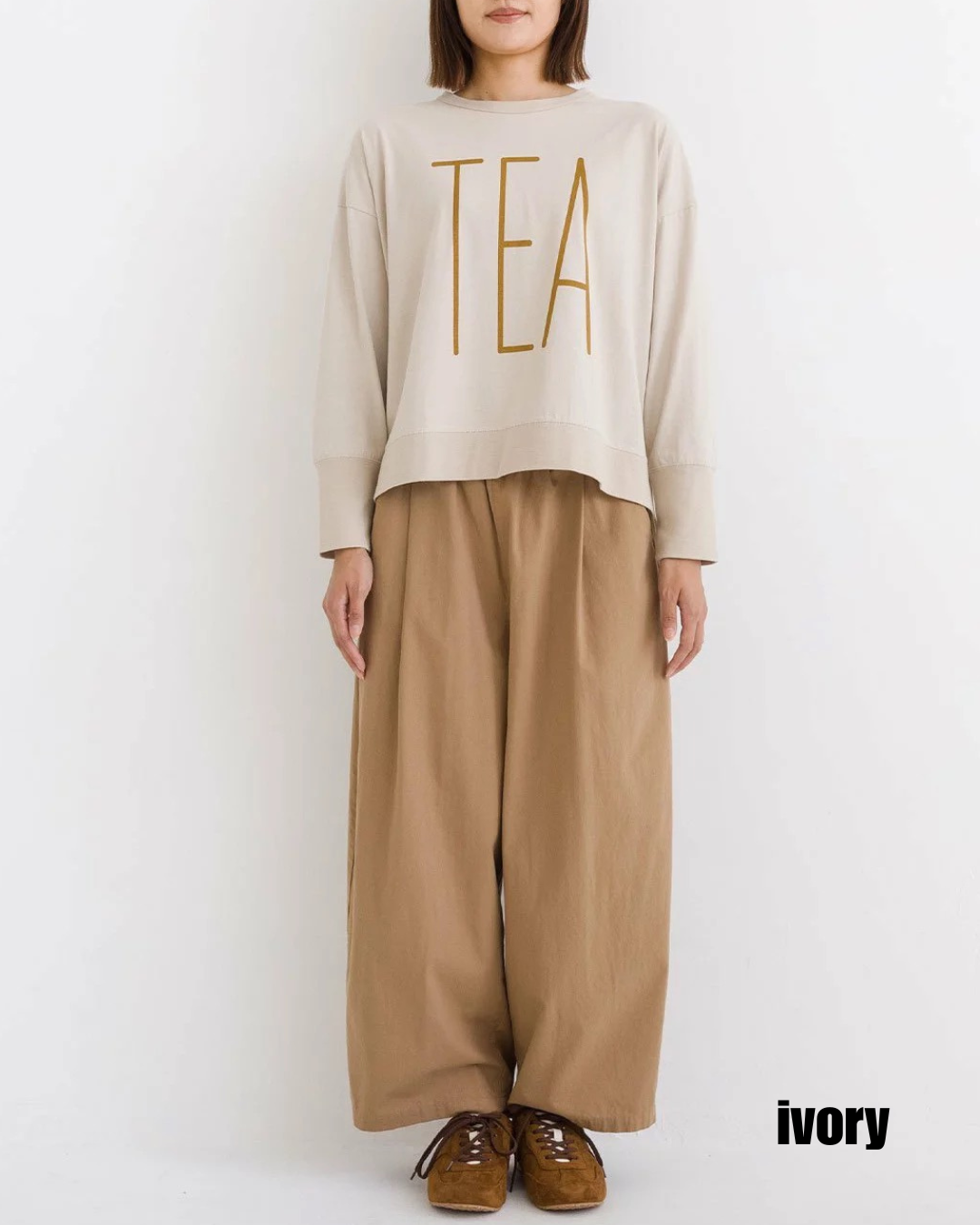日本代購【日本直送 Kermu 涼感降溫 純棉 字母印花寬鬆T恤 (接觸冷感)  Jersey Contact Cold Sensation TEA Print Wide T-shirt 】