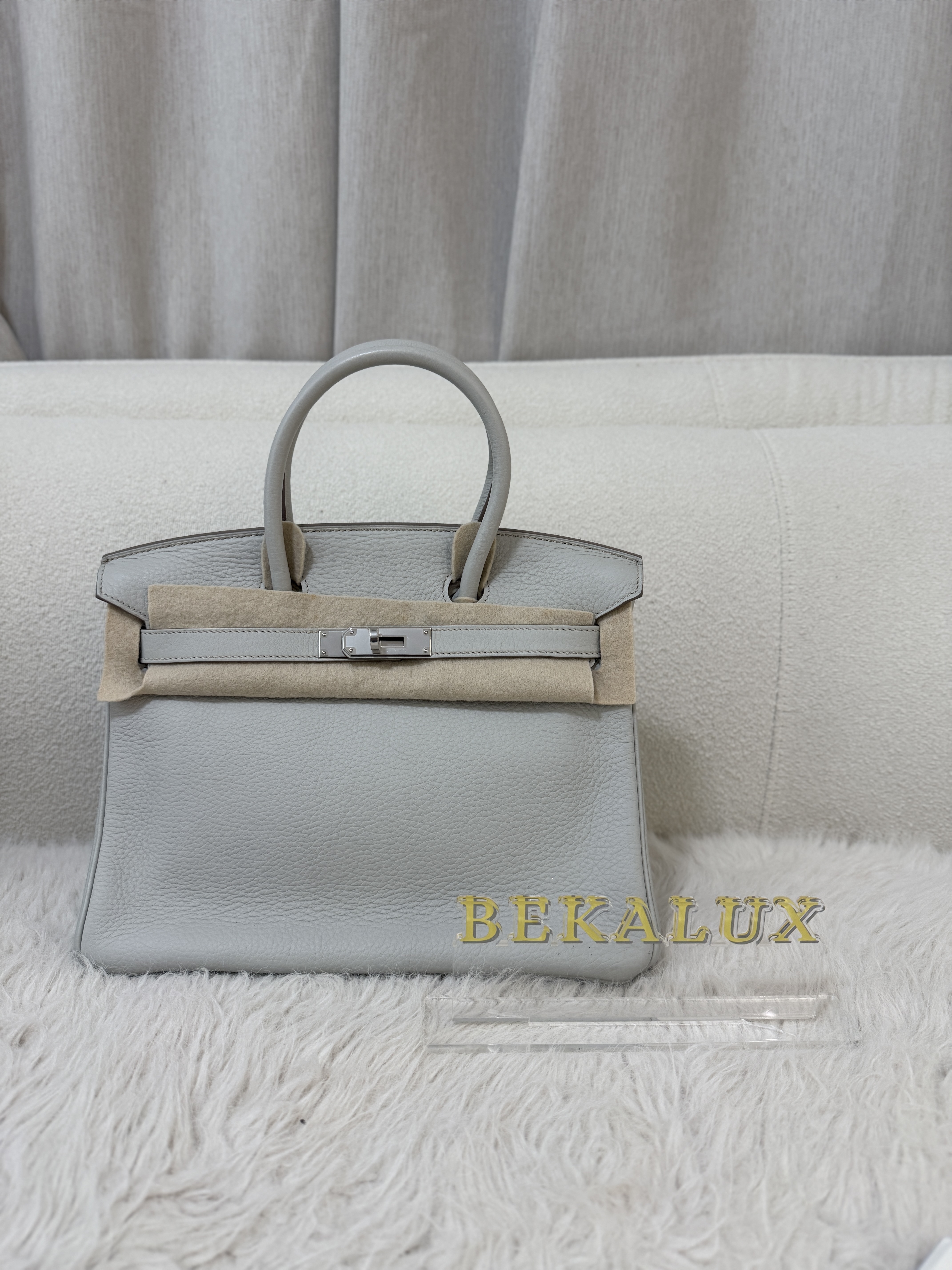 Pre-owned Hermes Birkin30 /  stamp square O