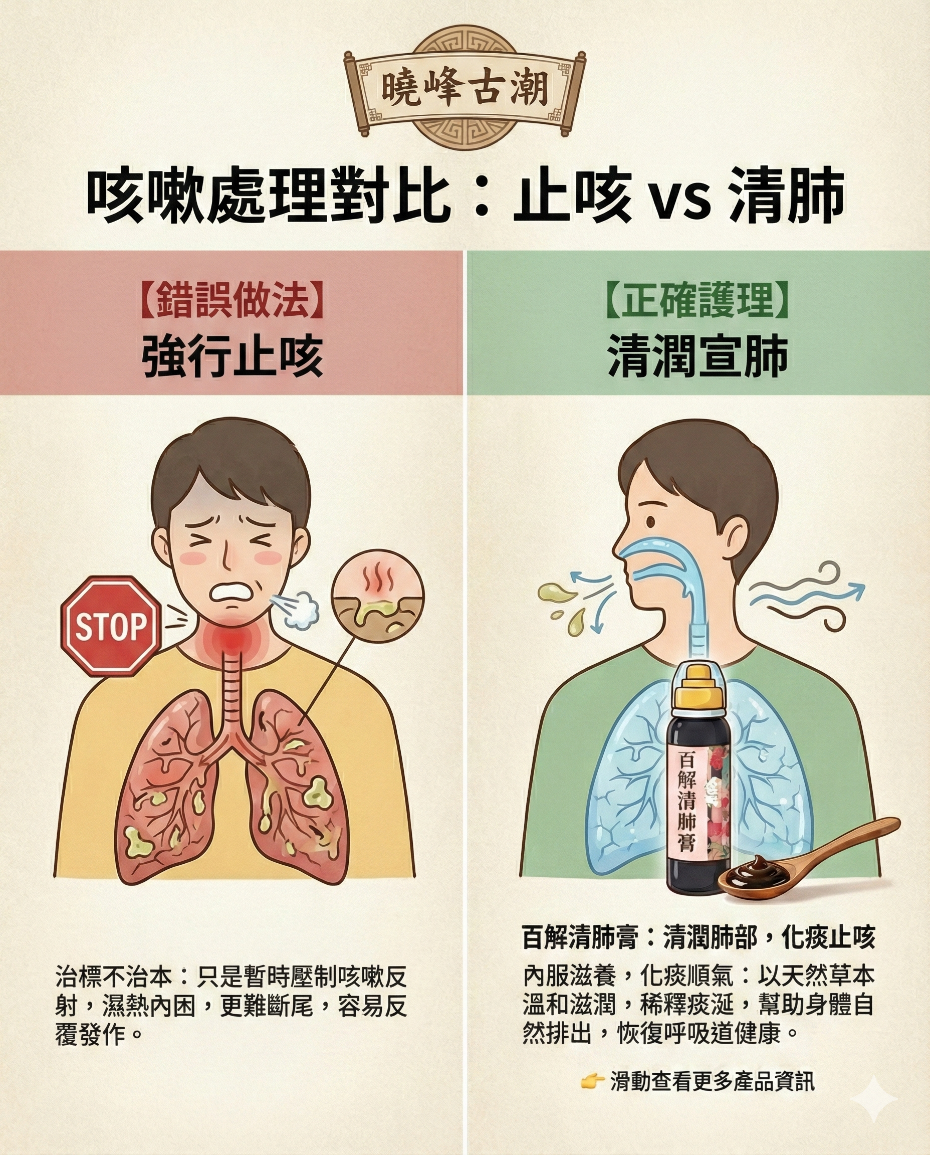 30/1出貨 有助舒緩咳嗽《百解清肺膏》3支套裝