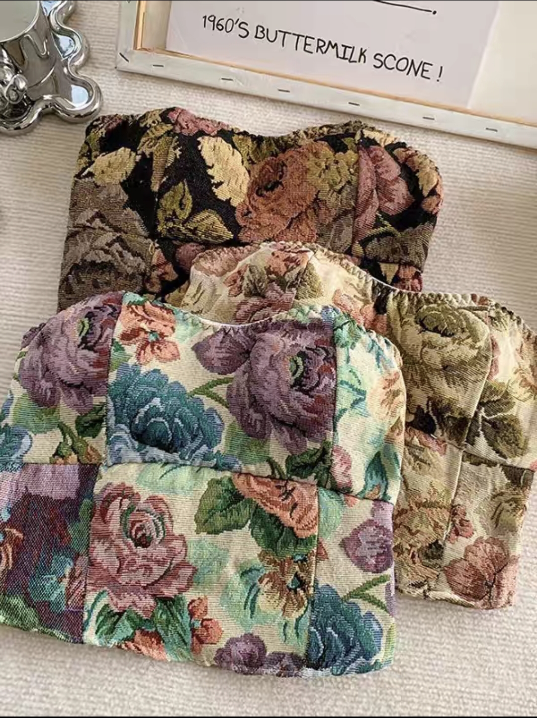 TP528抹胸玫瑰花衣