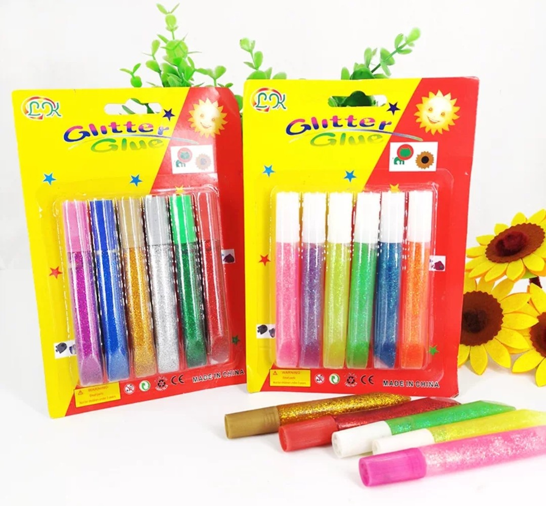 閃粉膠10ml x 6色 (T445) 🚛 送貨方式請選(4)