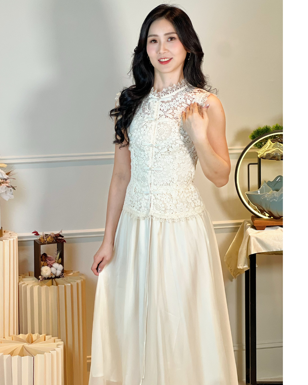 5103 Natividad Mesh A Line Skirt 