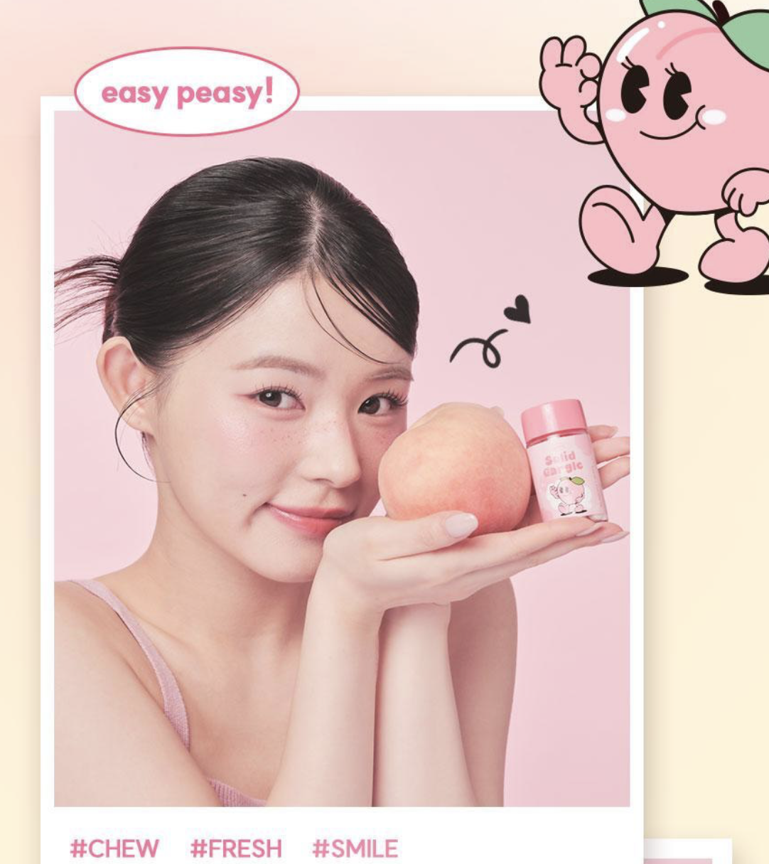 韓國 Nodor X Sanrio 乘聯 水怪 My Melody 固體漱口片 6款口味任擇 + 限定鐵盒掛飾｜ Solid Gargle