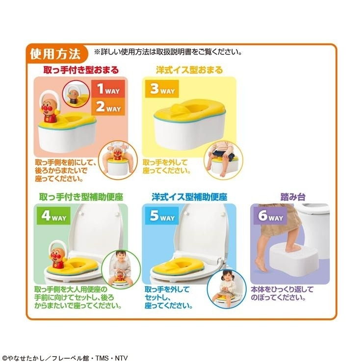 🇯🇵預訂 日本直送🇯🇵麵包超人6WAY多功能音樂訓練座廁便盆6m+