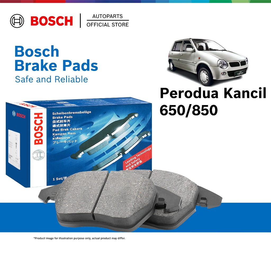Bosch Front Brake Pads for Perodua Kancil 650 850 - 0986505358