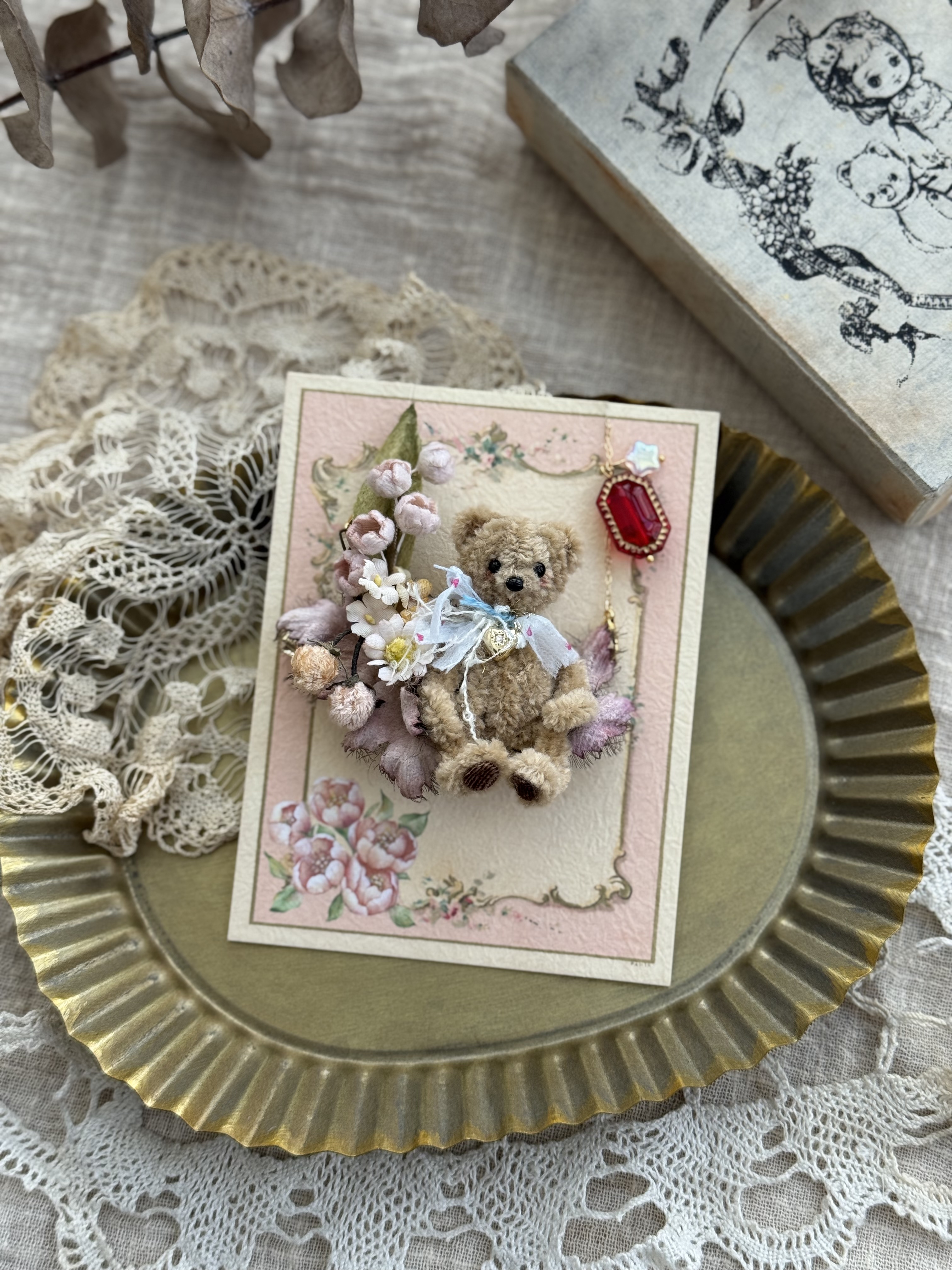 Lilly Bloom x Miss Summer 布花小熊多用途飾品