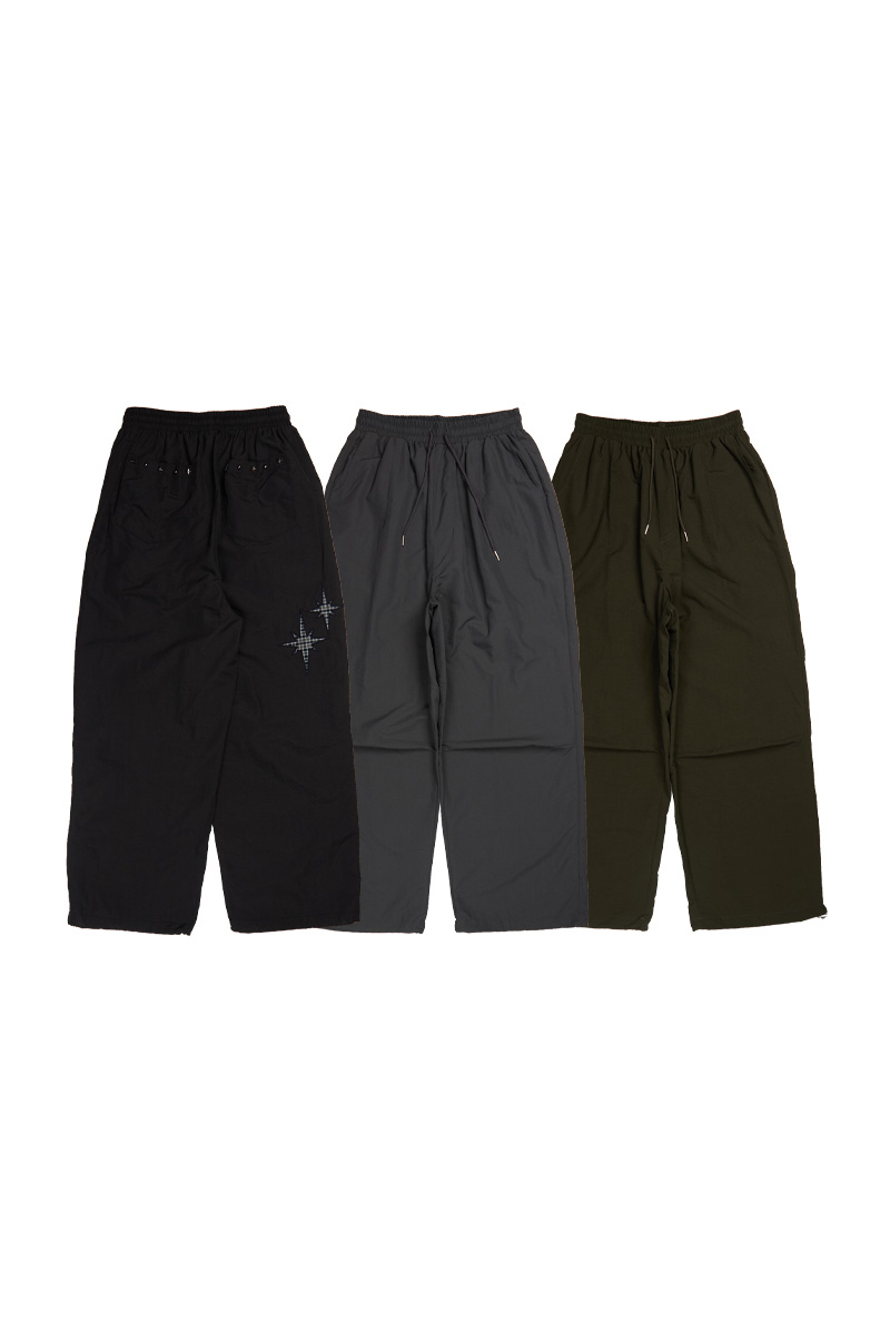 Star Embellished Nylon Pants