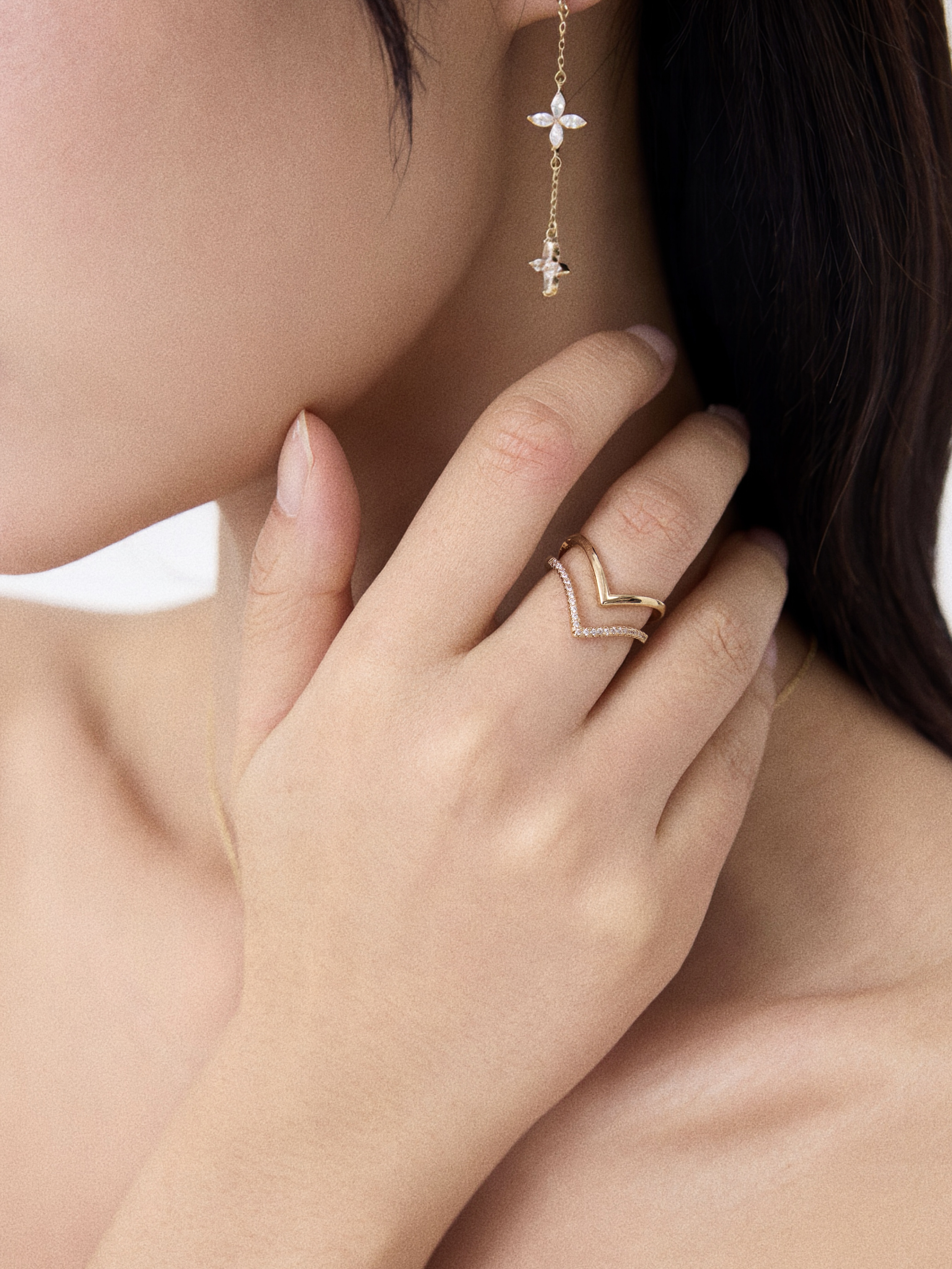 Amara Glow Ring Plaqué or