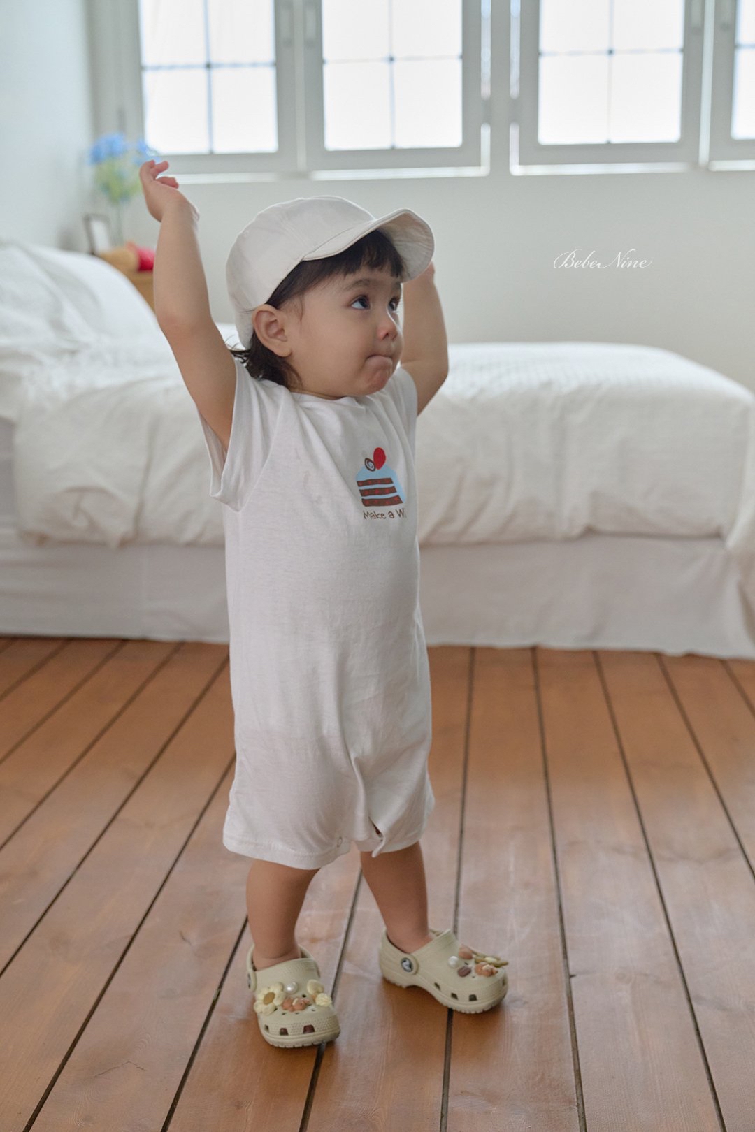 ☀️預訂 韓國直送☀️🇰🇷Bebenine兩色蛋糕印花純棉短袖連身服