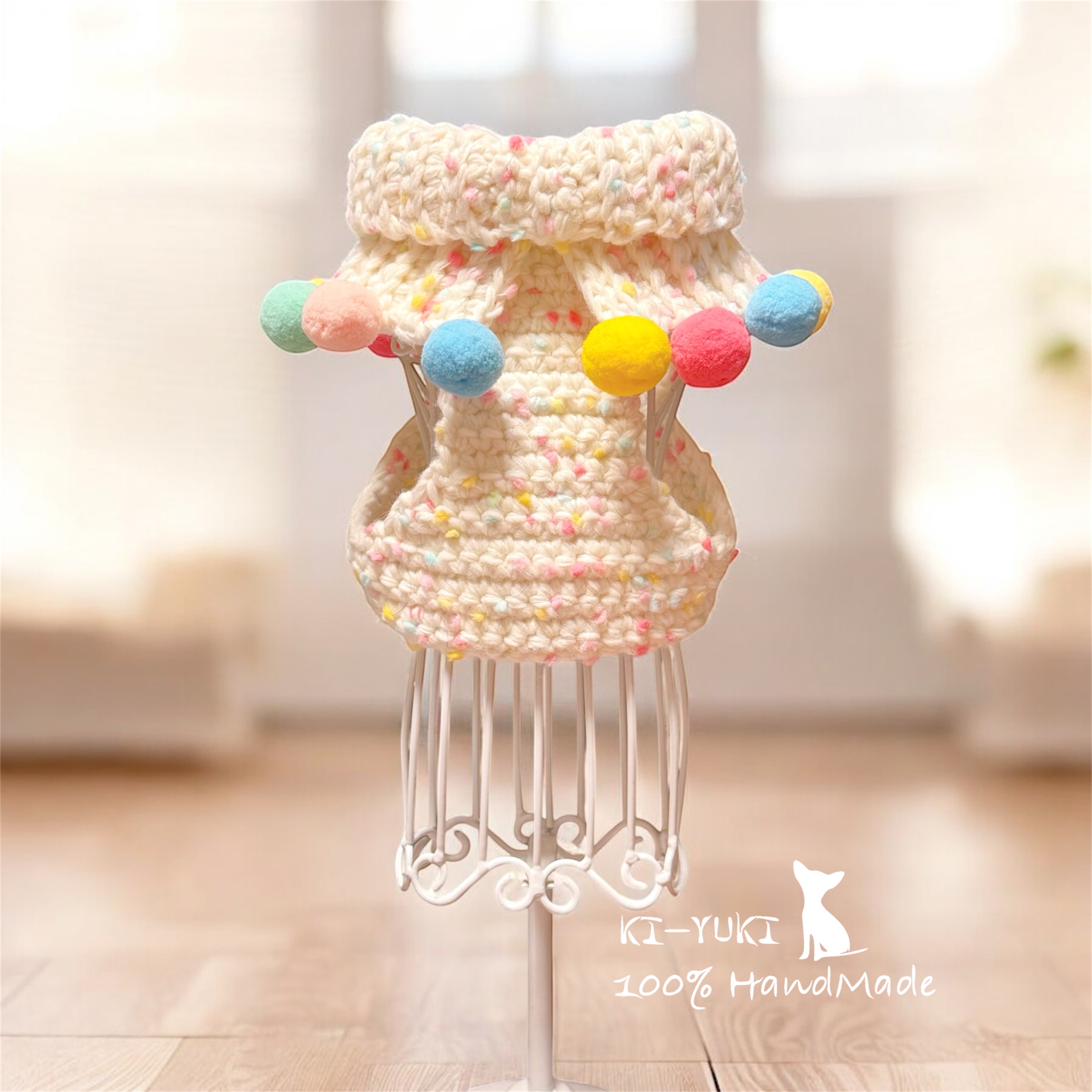 寵物手作 毛線編織胸背帶 兩件式