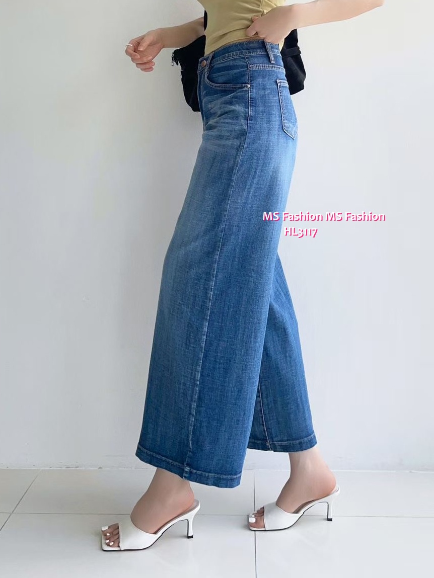 HL3117 韓國👖Howluk8分闊筒牛