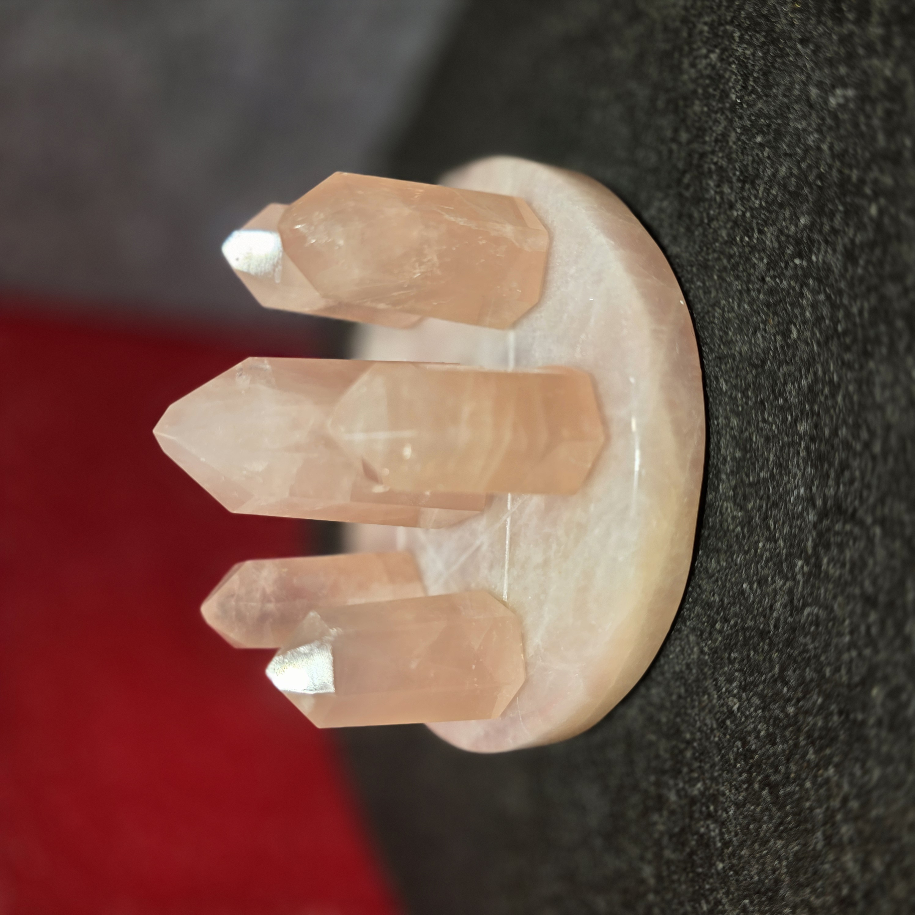 粉紅晶柱七星陣