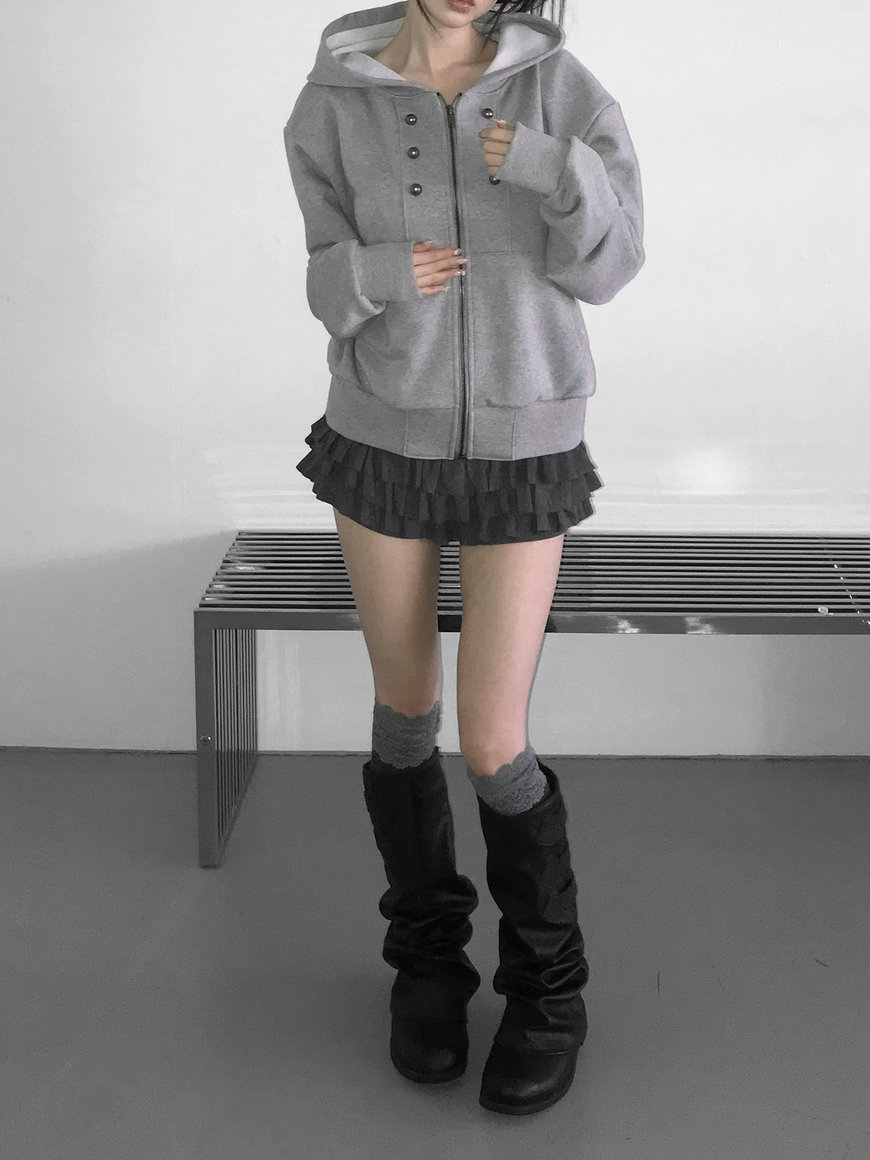 Layered Ruffle Mini Skort